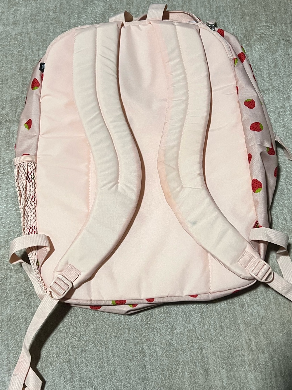 Jansport Big Student Laptop Backpack Strawberry Shower 17" pink - Picture 3 of 10